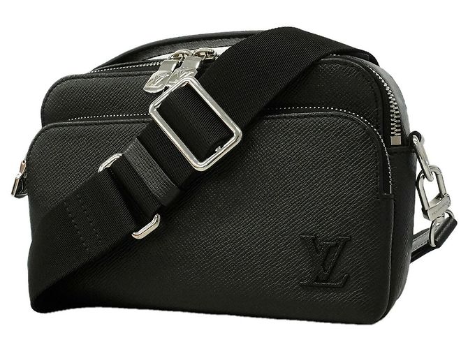 Borsa a tracolla Louis Vuitton Taiga Avenue Nero