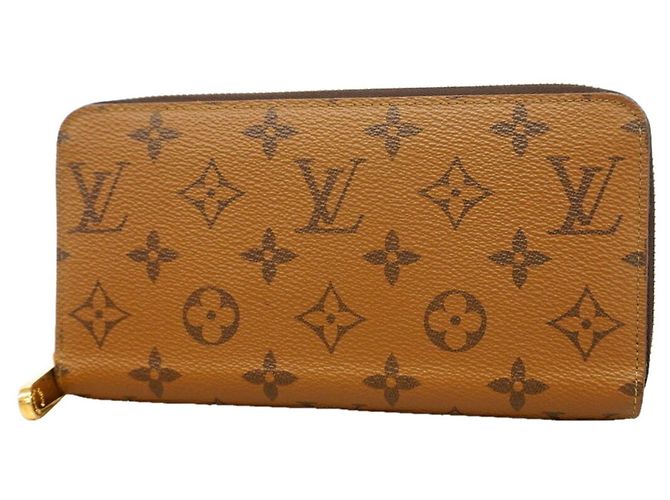 Louis Vuitton Monogram Reverse Zippy Wallet Brown