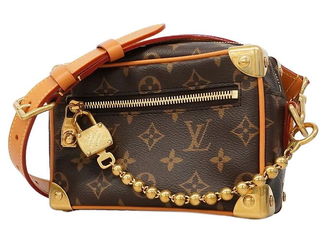 Bolsa de Ombro Louis Vuitton Monogram Archive Mini Soft Trunk Marrom