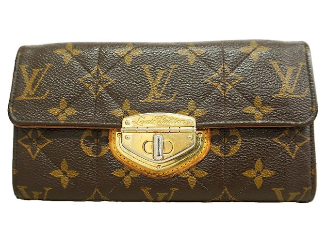 Louis Vuitton Monogram Etoile Portefeuille Sarah Long Wallet Brown
