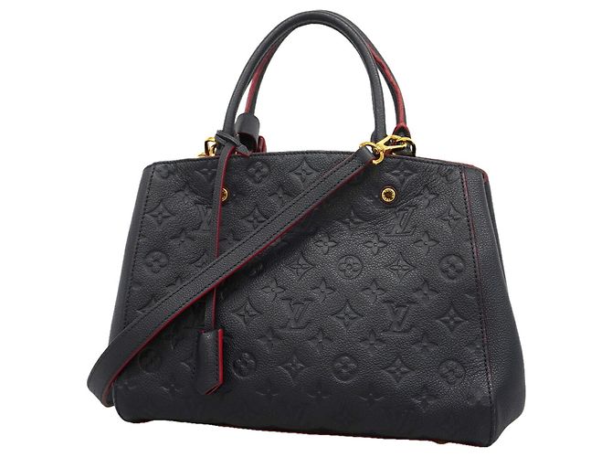 Sac à main Louis Vuitton Monogram Empreinte Montaigne BB Rouge