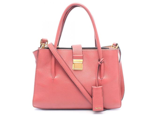Borsa 2-Way Madras Miu Miu Rosa