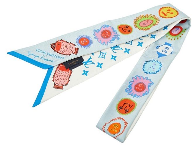 Louis Vuitton x Yayoi Kusama Bandeau BB Face Scarf Blau Mehrfarben