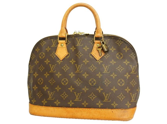 Borsa Louis Vuitton Alma Monogram Marrone