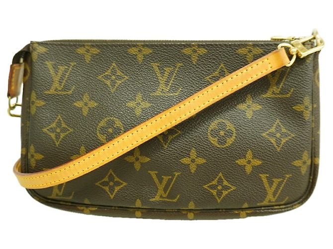 Bolsa de Ombro Louis Vuitton Monogram Pochette Accessoires Marrom