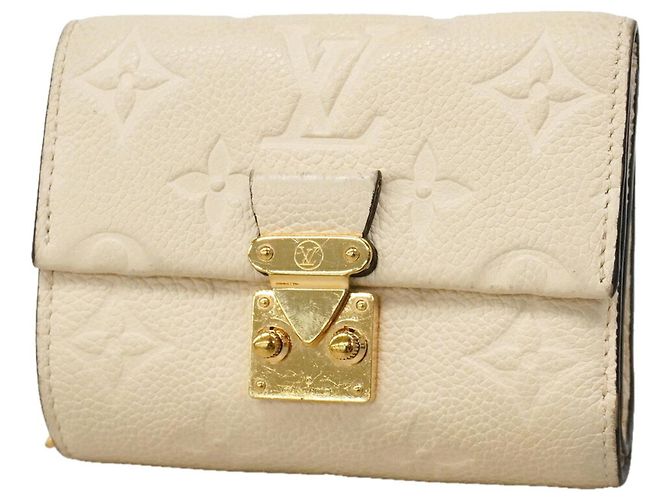 Louis Vuitton Tri-fold Wallet in Cream