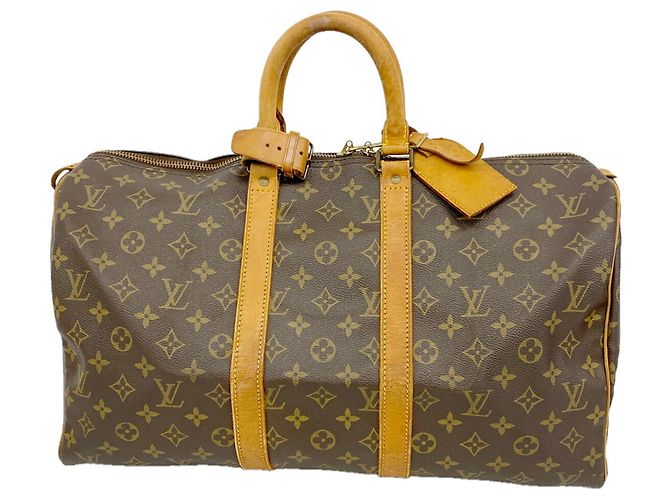 Louis Vuitton Boston Monogram Keepall 45 Marrom