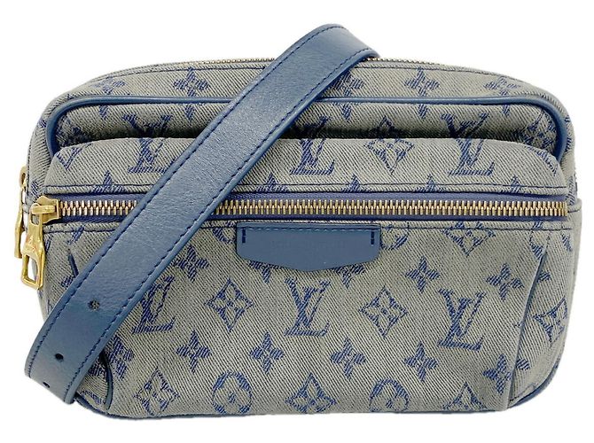 Bumbag Borsello da cintura Louis Vuitton Monogram Denim Blu navy