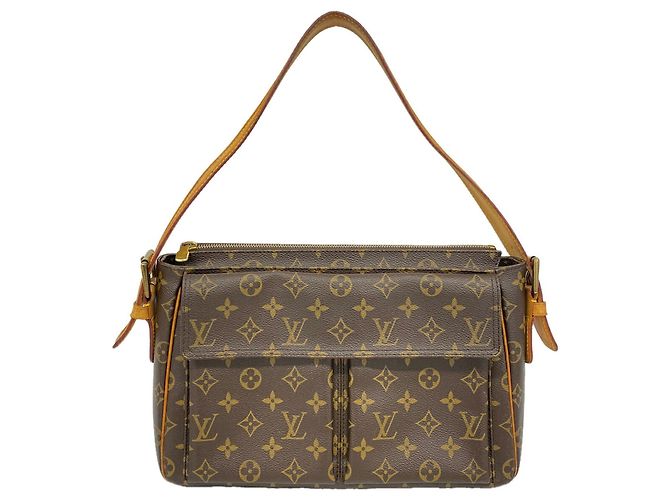 Bolsa de Ombro Louis Vuitton Monogram Vivacite GM Marrom