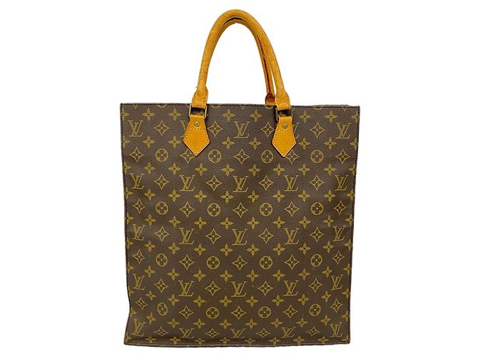Sac Cabas Louis Vuitton Monogram Sac Plat Marron