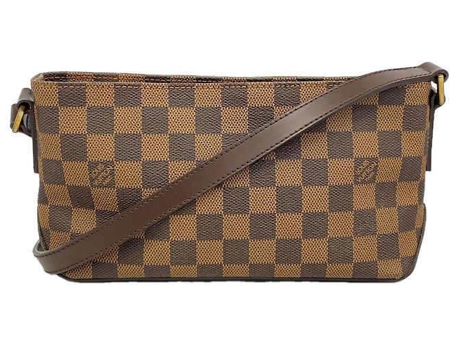 Bolsa de Ombro Louis Vuitton Damier Trotteur Damier ebene