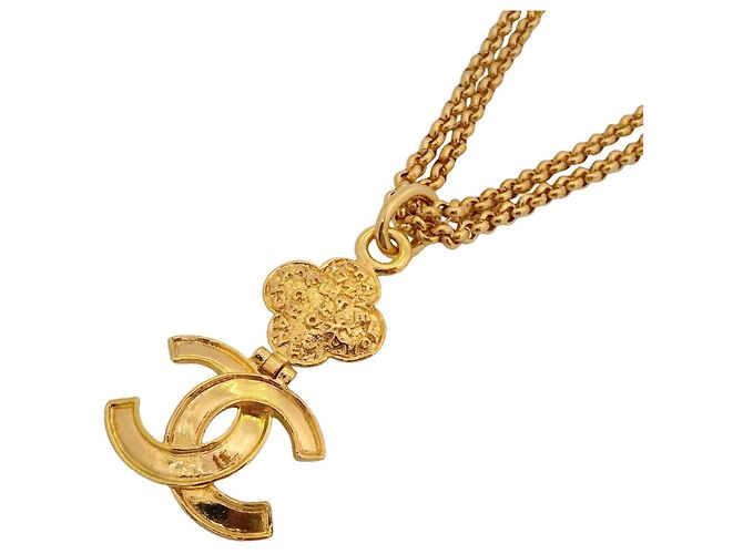 Collana Chanel placcata oro D'oro