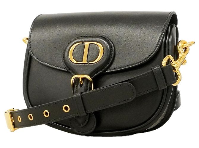 Borsa a tracolla Christian Dior in pelle nera Nero