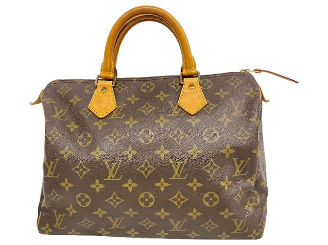 Sac à main Louis Vuitton Monogram Speedy 30 Marron