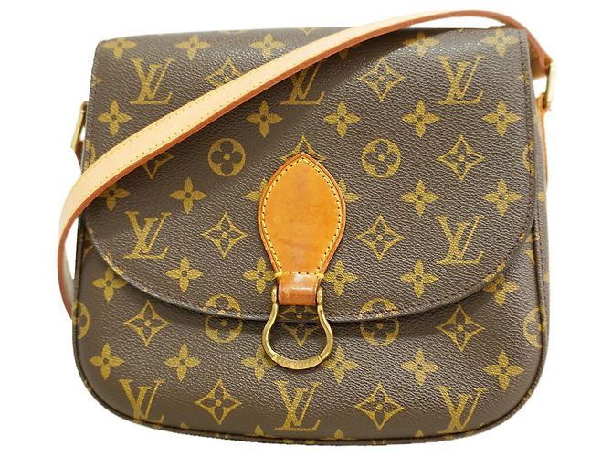 Louis Vuitton Monogram Saint Cloud GM Shoulder Bag Brown