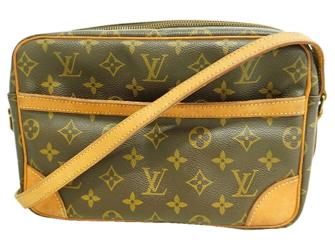 Borsa a tracolla Louis Vuitton Monogram Trocadero 27 Marrone