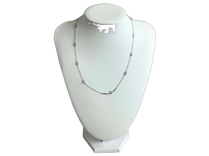 Collana Tiffany & Co. Platino e Diamanti Stella Argento