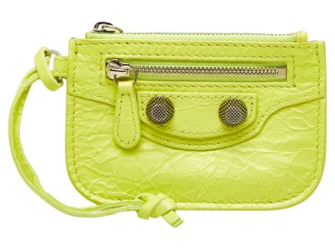 Monedero Balenciaga Le Cagole Amarillo
