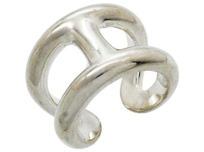 Ring Hermès Anillo Hermes Osmos GM Silver Band