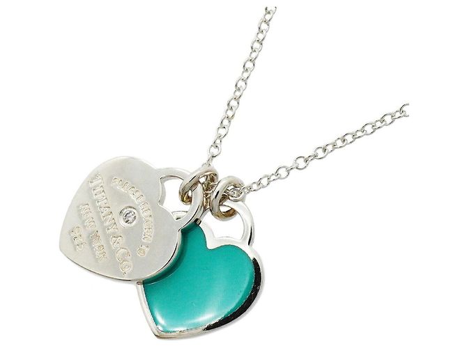 Autre Marque Collana Tiffany & Co. Double Return to Heart Blu