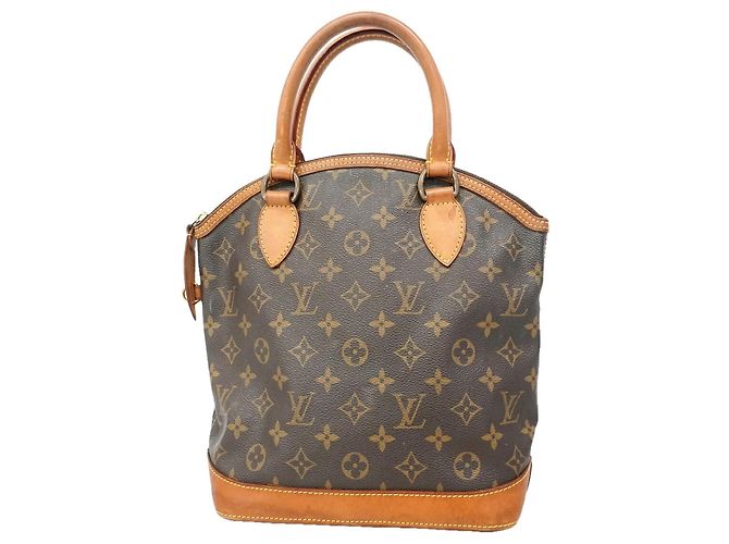 Sac à main Louis Vuitton Monogram Lockit Marron