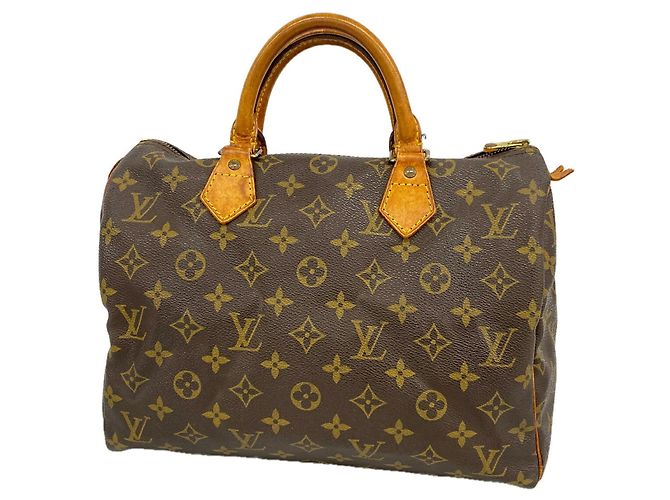 Borsa Louis Vuitton Monogram Speedy 30 Marrone