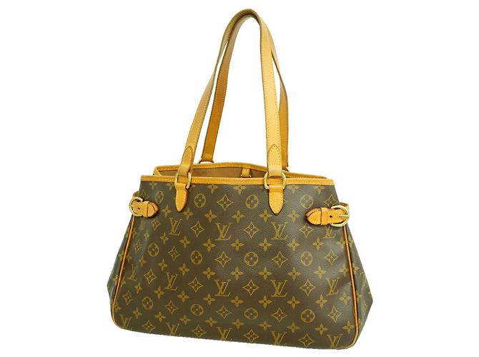 Sac cabas horizontal Louis Vuitton Monogram Batignolles Marron