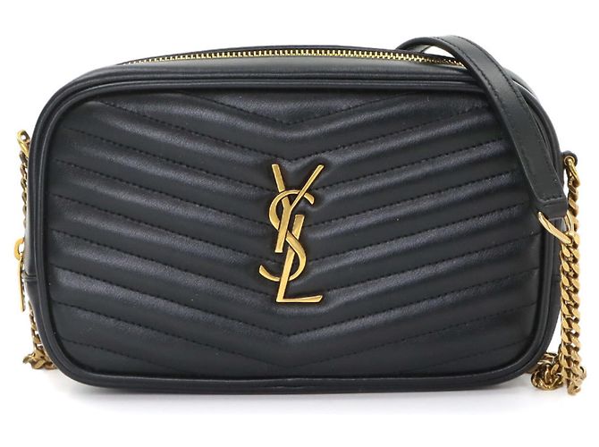 Autre Marque Sac à main épaule Lou Chain Saint Laurent Noir