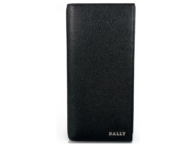 BALLY LALIRO Leather Long Wallet Black
