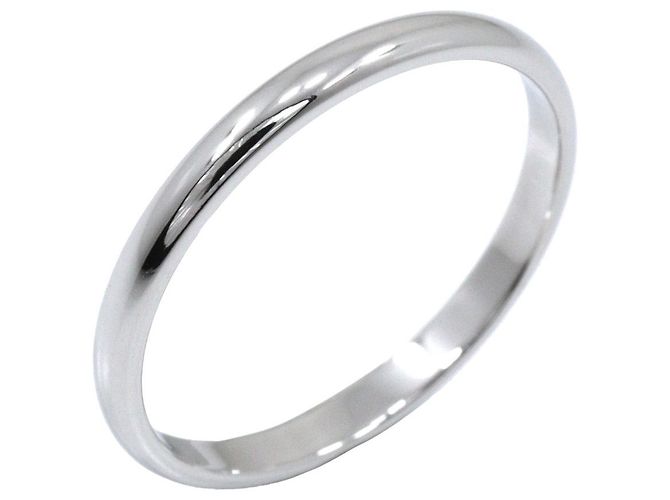Tiffany & Co. Classic Ehering Platin 2mm Silber