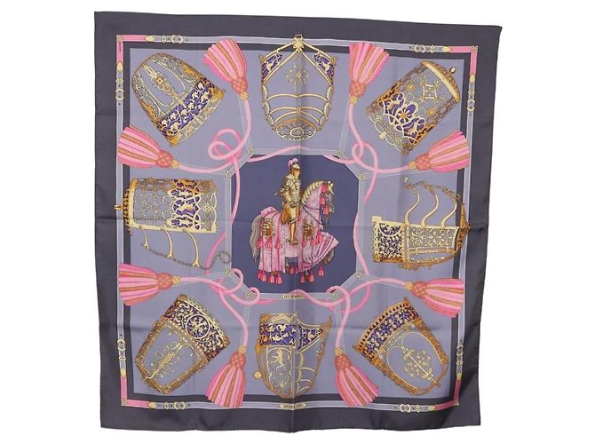 Hermès Hermes Carré 90 Seta multicolor 90 x 90 Blu