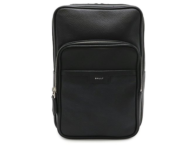 Bolsa tiracolo de couro Bally Preto Vermelho Cru