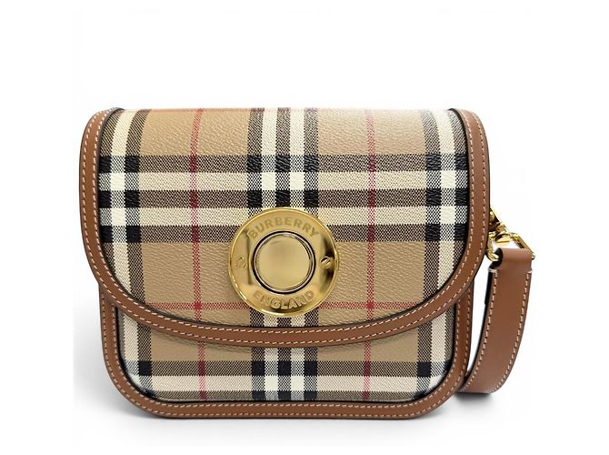 Borsa a tracolla Burberry Elizabeth Marrone Beige