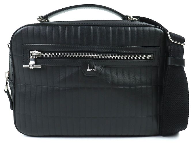 Alfred Dunhill Borsa Dunhill Rollagas Top Handle Nero