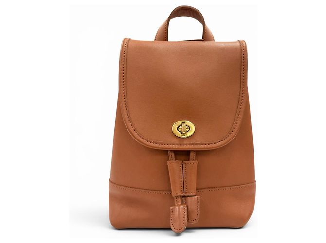 COACH Vintage 9960 Glove Leather Backpack Brown