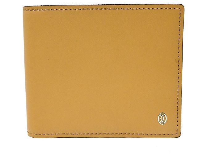 Cartier Bifold Leather Beige