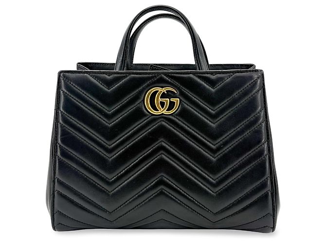 Gucci GG Marmont Matelasse Leather Medium Noir