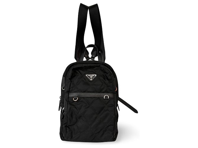 Prada Zip Sling Re-Nylon Schwarz