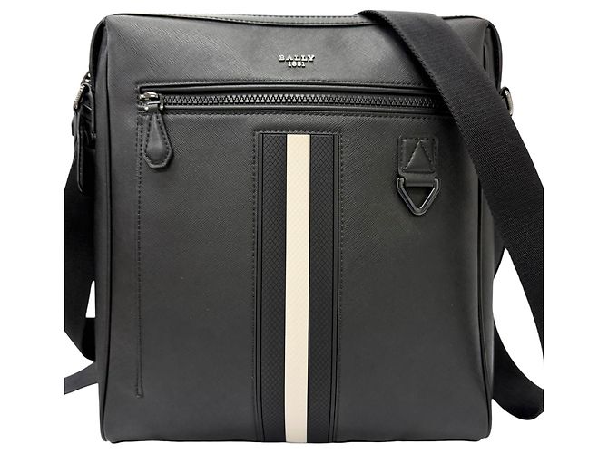 Borsa a tracolla e spalla BALLY MECOY in pelle nera Nero