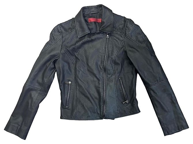 Giorgio & Mario schwarze Lammlederjacke