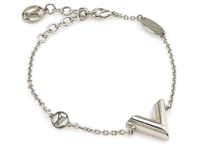 Pulsera con dije de metal Louis Vuitton Essential V Plata