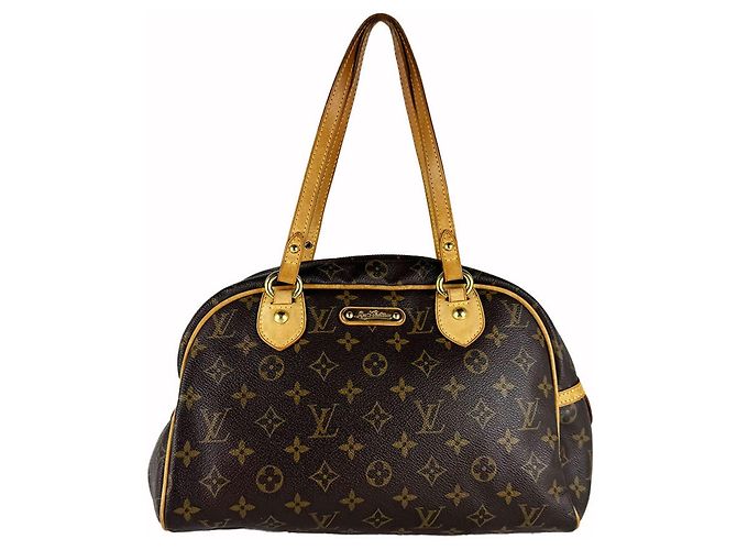 Sac à main Louis Vuitton Monogram Montorgueil PM Marron Monogramme