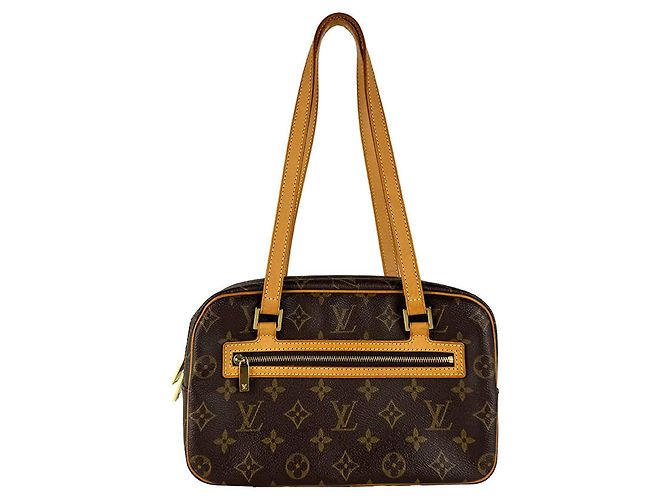 Sac à main Louis Vuitton Monogram Cite MM Marron Monogramme