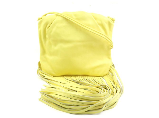 Borsa a tracolla in pelle gialla Bottega Veneta Giallo