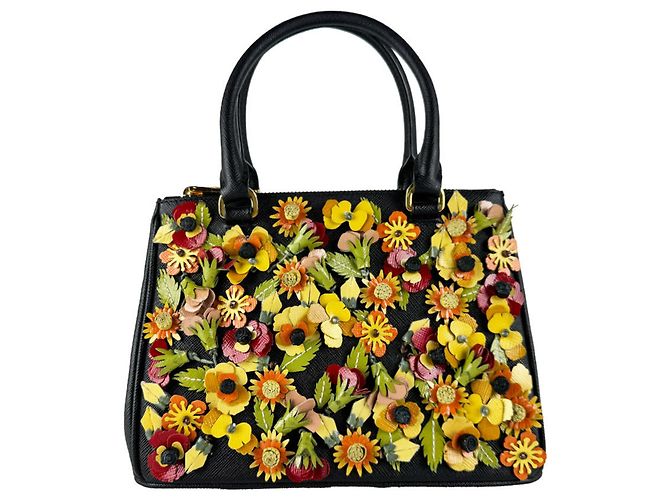 Prada Black and Multi-Color Handbag Multiple colors