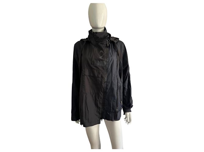Sacai x Nike Giacca Blouson in nylon patchwork donna Nero Blu navy