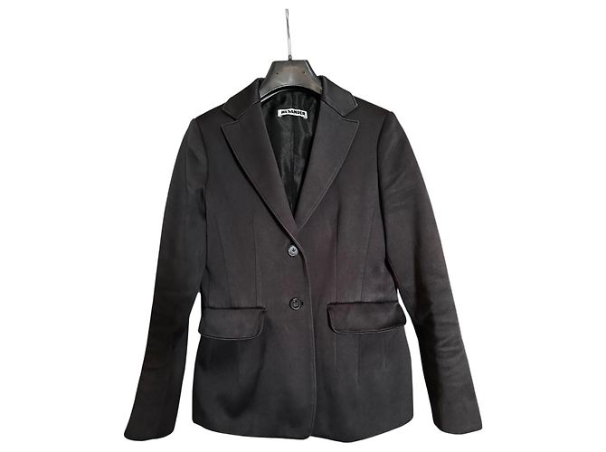 Jil Sander Blazer aus schwarzer Baumwolle