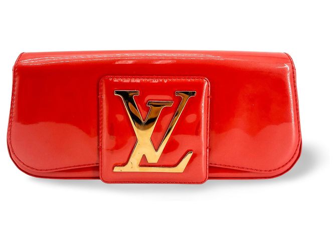 Clutch Louis Vuitton Sobe de charol Roja