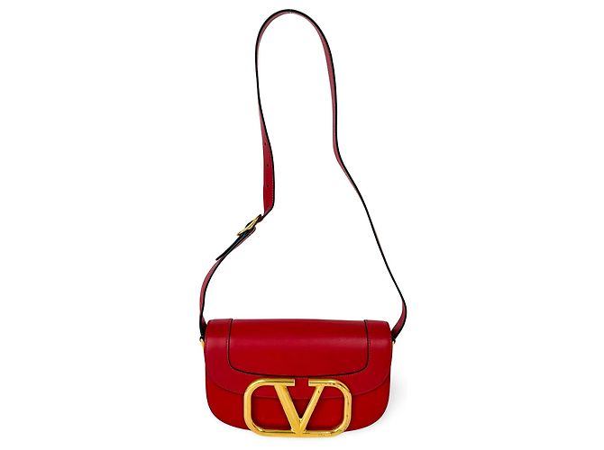Valentino Garavani Supervee Leather Medium Rosso