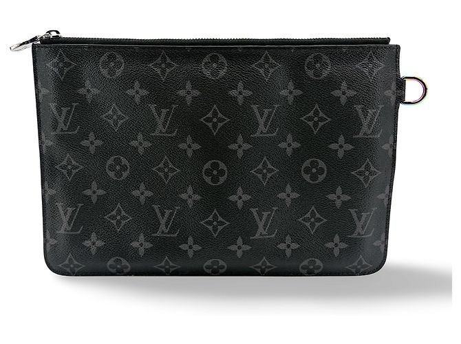 Louis Vuitton Pochette Voyage Monogram Eclipse Canvas MM Nero
